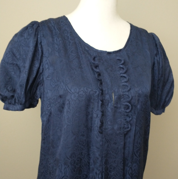 Sandro silk floral brocade beaded dress 1 US S - Picture 4 of 10